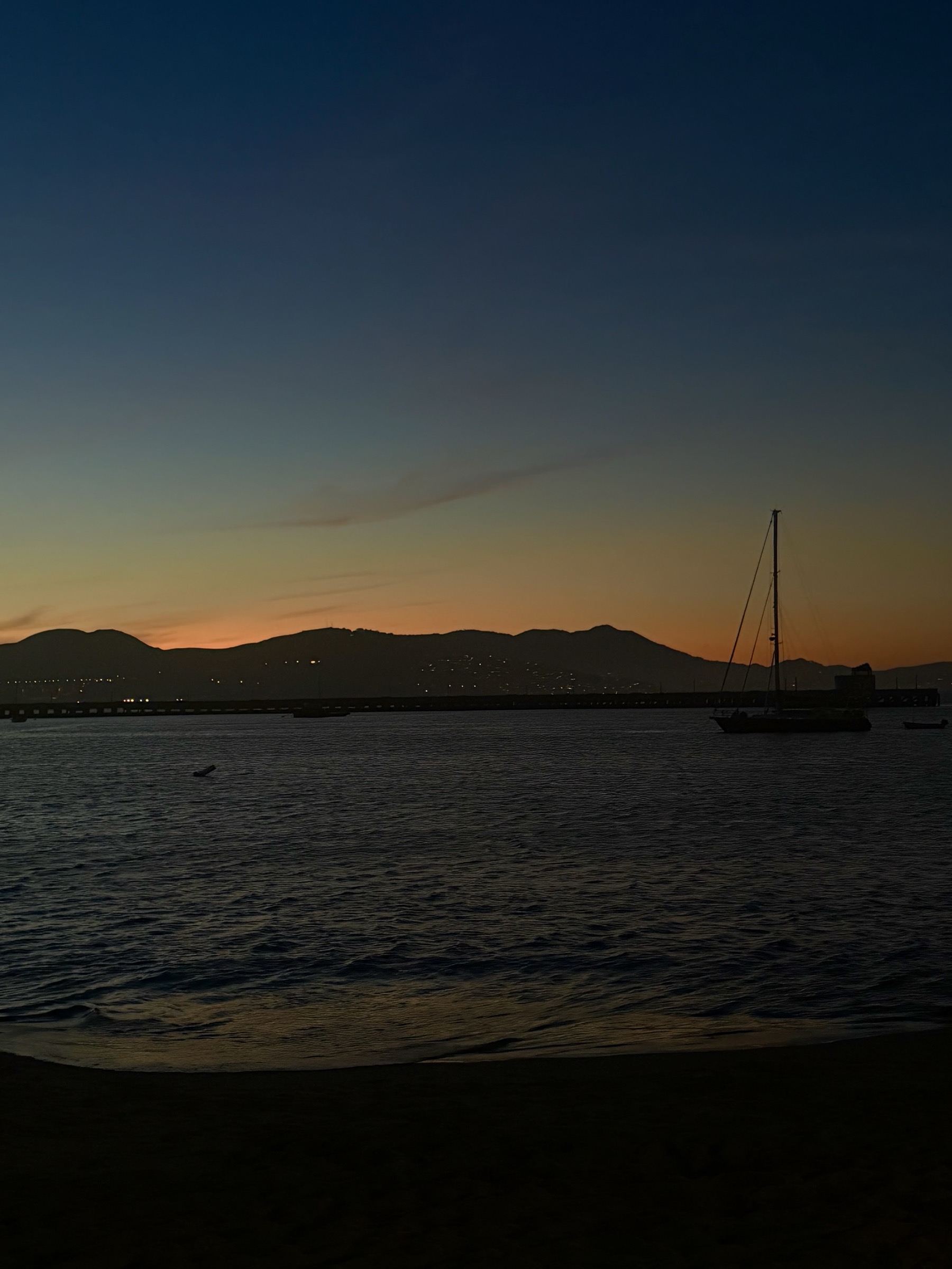 Sunset over the harbor