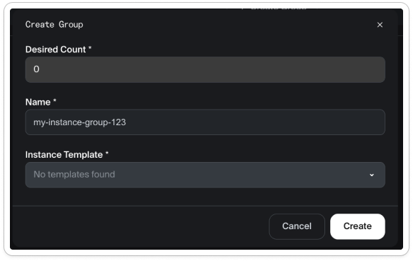Missing prerequisite empty state before the redesign